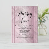 ピンクアンドブラドック結婚式招待状 招待状 (スタンド正面)