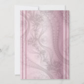 ピンクアンドブラドック結婚式招待状 招待状 (裏面)