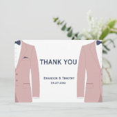 ピンクアンドブルーゲイ結婚ズサンキューカード サンキューカード (スタンド正面)