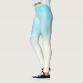 ピンクアンドブルーコットンキャンディフィットネスレギンス レギンス (左)