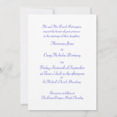 ピンクアンドブルースイートピーズ結婚式招待状 招待状 (裏面)