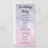 ピンクアンドブルースターズシナ結婚式 プログラム (裏面)