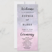 ピンクアンドブルースターズシナ結婚式 プログラム (正面)