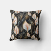 ピンクアンドブルーパンパスグラスグリッター クッション (裏面)