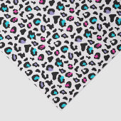 ピンクアンドブルーヒョウアニマルプリント 薄葉紙 (詳細)