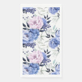 ピンクアンドブルーピーニーフローラナプキン (正面)