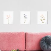 ピンクアンドブルーワイルドフラワーガール子供部屋デコール (リビング)