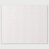 ピンクアンドホワイトキャンディーキャンデークリスマス休暇 ラッピングペーパー (フラット)