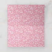 ピンクアンドホワイトグリッターストライプ金ゴールド プレイスカード (内部開封)