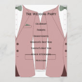 ピンクアンドホワイトゲイ結婚式 プログラム (裏面)