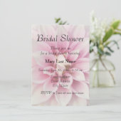 ピンクアンドホワイトダリアフローラブライダルシャワー 招待状 (スタンド正面)