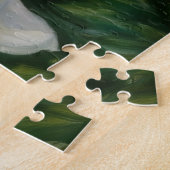 ピンクアンドホワイトフラワーガーデンアートパズル ジグソーパズル (側面)