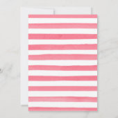 ピンクアンドホワイトフローラカボチャ秋スウィート16 招待状 (裏面)