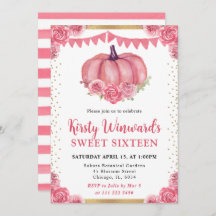 ピンクアンドホワイトフローラカボチャ秋スウィート16