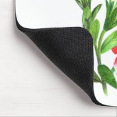 ピンクアンドホワイトペチュニアスフローラアート マウスパッド (コーナー)