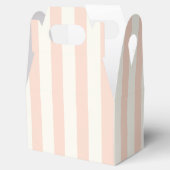 ピンクアンドホワイト赤面ストライプ結婚披露宴 フェイバーボックス (オープン)