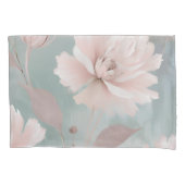 ピンクアンドミントコースタルコテージフローラ 枕カバー (正面左)