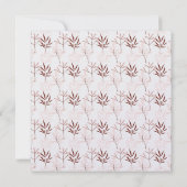 ピンクアンドラストフォークアートフローラ 招待状 (裏面)