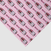 ピンクアンドレオパードプリント誕生日シャンパンボトル 薄葉紙 (詳細)