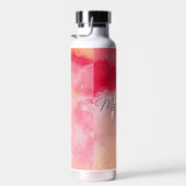 ピンクアンドレッズ絞り染めiPad頭が切れるカバー ウォーターボトル (右面)