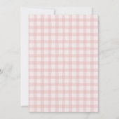 ピンクアンドレッドガールさくらんぼファースト誕生日 招待状 (裏面)