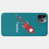ピンクアンドレッドラブ宇宙船 Case-Mate iPhoneケース (裏面(横))