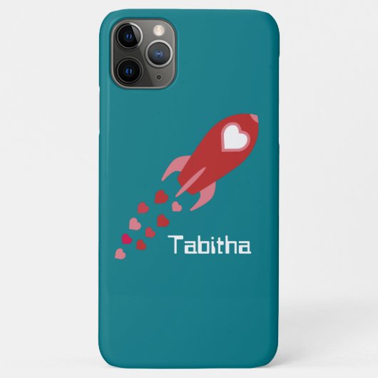 ピンクアンドレッドラブ宇宙船 Case-Mate iPhoneケース (裏面)