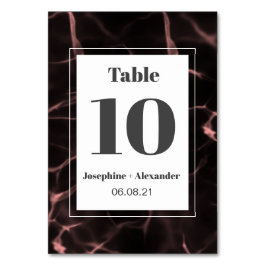 ピンクアンド赤面マルブレッドテーマ テーブルナンバー