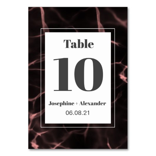 ピンクアンド赤面マルブレッドテーマ テーブルナンバー (正面)