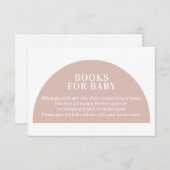 ピンクアーチブックベビー赤ちゃんシャワー囲いCa エンクロージャーカード (正面/裏面)