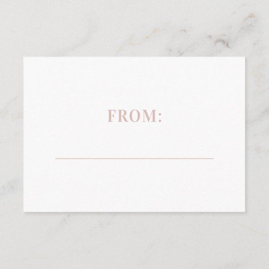 ピンクアーチブックベビー赤ちゃんシャワー囲いCa エンクロージャーカード (裏面)