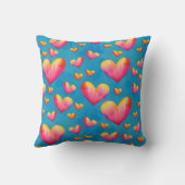 ピンクアーツハートハートヘルスクリップアートハートCr クッション (裏面)