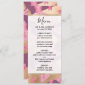 ピンクアートガーリー金ゴールドパープルバレリナドレスシューズ メニュー (正面/裏面)