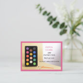 ピンクアート先生講師のエデュケーターアートクラス 名刺 (スタンド正面)