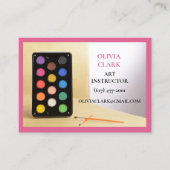 ピンクアート先生講師のエデュケーターアートクラス 名刺 (正面)