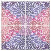 ピンクアート紫色の水色抽象芸術ドットのパターン ファブリック (見本)