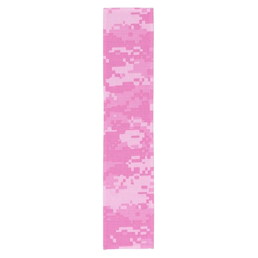 ピンクアーミーACU迷彩柄カモフラージテーブルランナー ショートテーブルランナー (正面)