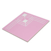 ピンクアールデココーナーセラミックタイル タイル (側面)