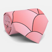 ピンクアールデコデザイン ネクタイ (ロール)