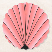 ピンクアールデコデザイン ペーパーコースター (正面)