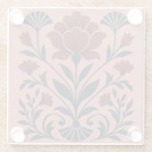 ピンクアールデコフローラガラスコースター ガラスコースター (裏面)