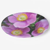 ピンクア日本のネモネスフローラ ペーパープレート (アングル)