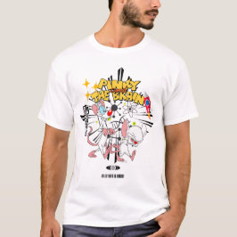 ピンクィとブレイン クラシック カートゥーンネットワーク アート Tシャツ