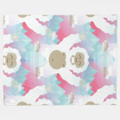 ピンクイエティ毛布 フリースブランケット (正面(横))