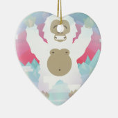 ピンクイエティ セラミックオーナメント (右)