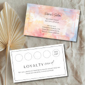 ピンクイエローウォーターカラー洗浄サロン爪、 ネイルロイヤリティ 名刺