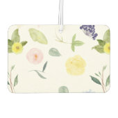 ピンクイエローウォーター色フローラ カーエアーフレッシュナー (裏面)