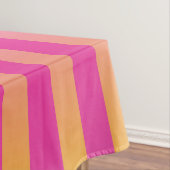 ピンクイエローオレンジストライプの色 テーブルクロス (インサイチュ)