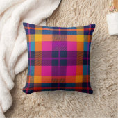 ピンクイエローオレンジブルーカラフルプかわいらしライド クッション (ブランケット)