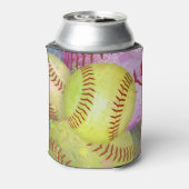 ピンクイエローガールズソフトボール 缶クーラー (缶裏面)